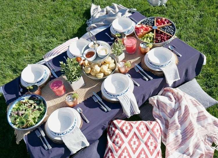 Ozdoby na grilovací stôl si sami urobíte jednoduché nápady