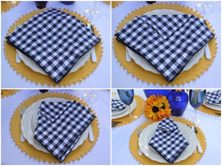 Ako poskladať obrúsky na grilovaciu párty krok za krokom