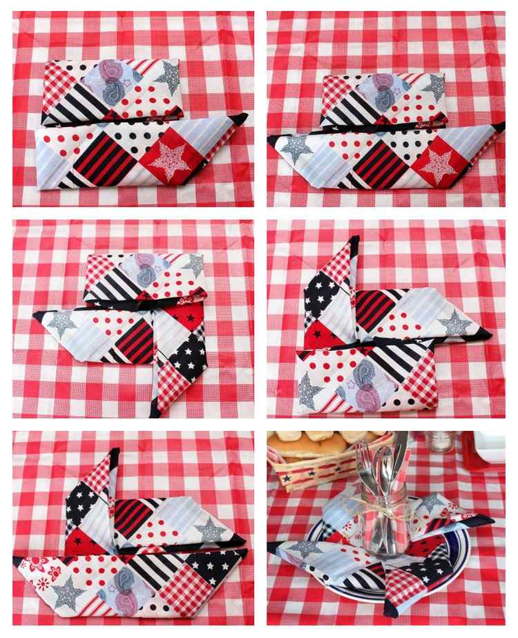 Skladací obrúsok na veterník na grilovanie - posledné kroky