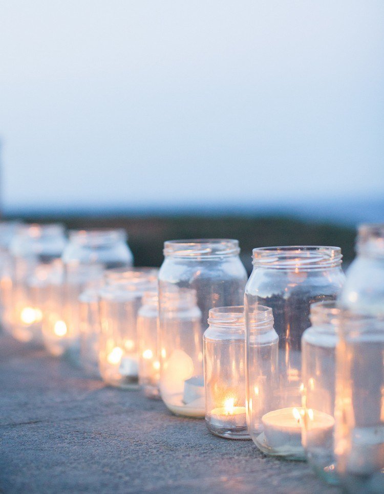 Dekorácia s osvetlením na párty na grilovanie DIY jednoduché lampáše