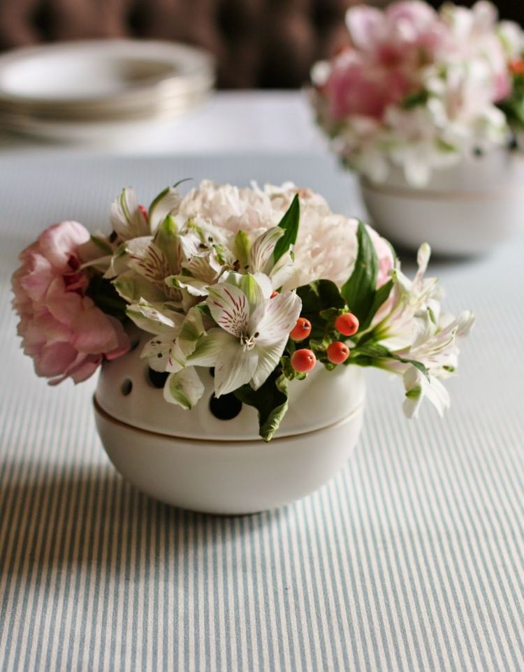 dekorácia pre veľkonočné ľalie-váza-dekorácia stolu-hostia