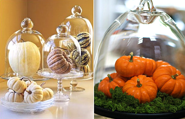 návrhy dekorácií vyrobte si vlastné tekvice jesenné dizajnové sklo