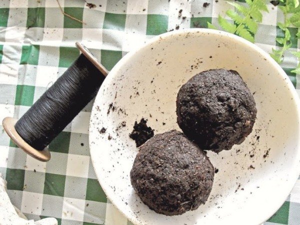 Hniesť machovú guľu Akadama Keto