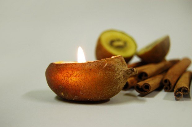 Šál rýchlo schne real-kiwi-schalle-candle-make-yourself