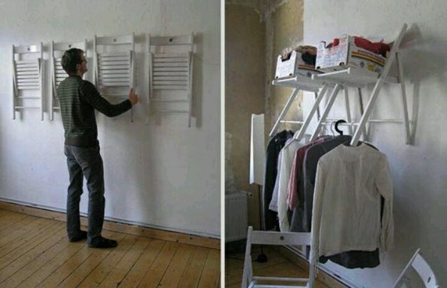 šatníkové stoličky vešiaky nástenný biely nábytok