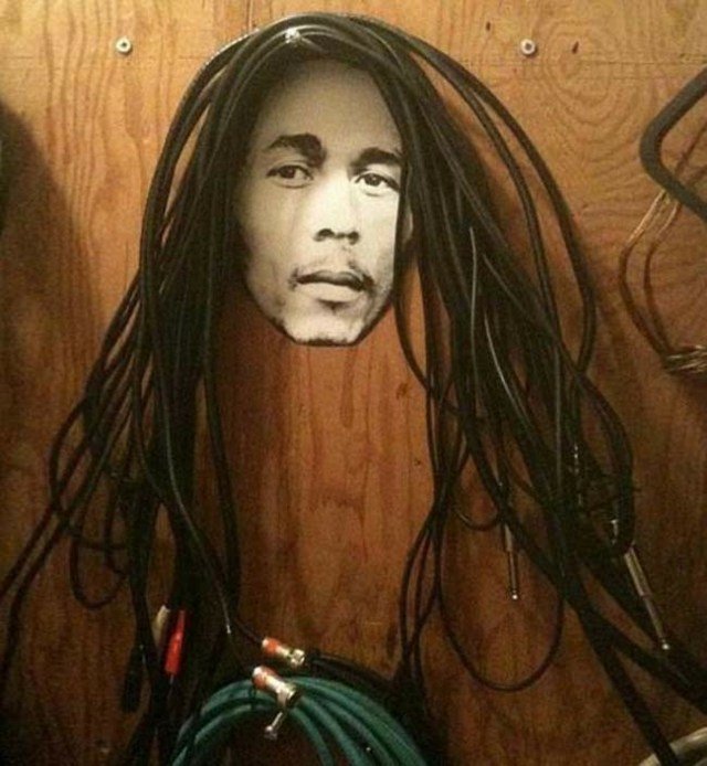 kábel bob marley deco háčik diy