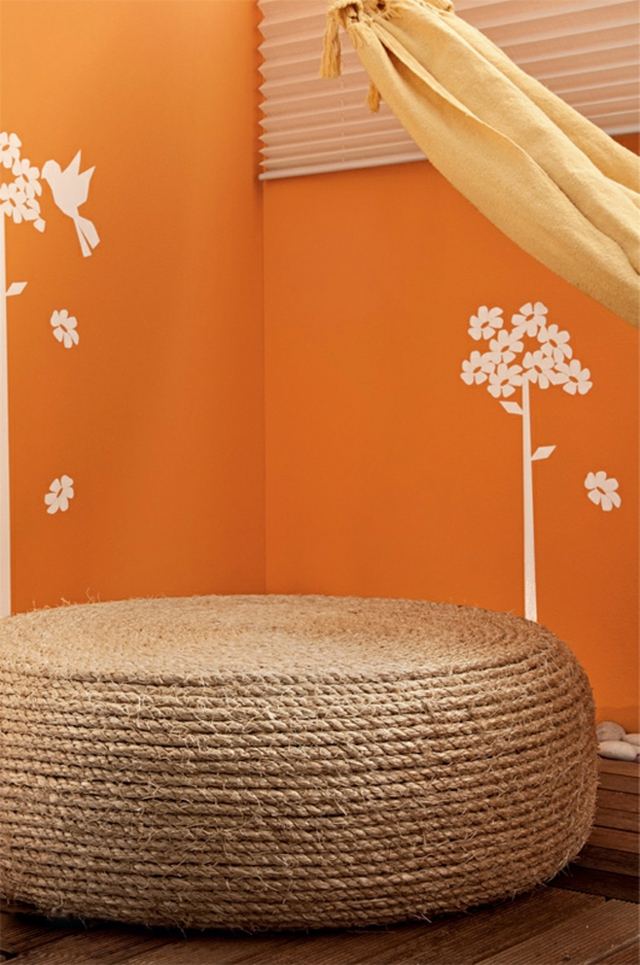 stolička lano šik moderný nábytok zdobiť