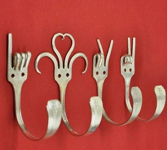 oblečenie háčik vidlička dekorácie sami urobiť vinobranie
