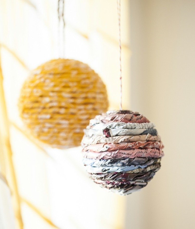 urobte si dekoráciu sami gule zavesiť látku zábal nápad