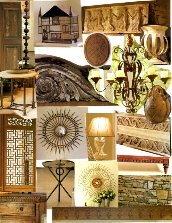 ázijský dekoratívny nábytok nábytok nápady béžová farba