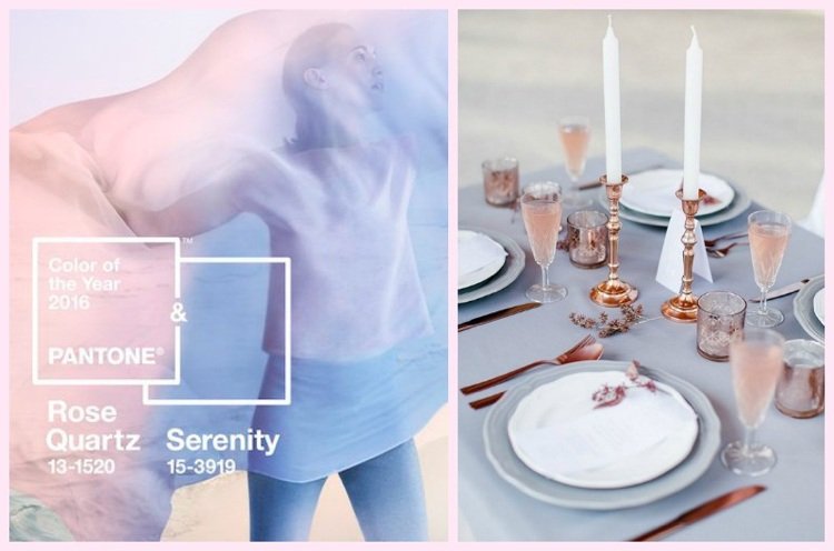 Vianočná dekorácia v trendových farbách na rok 2016 Vianočná dekorácia -trendfarben-pantone-rose-serenity-2016