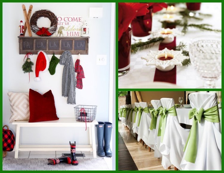 Červená a zelená sú tradičné vianočné farby deco-vianočné-trendové farby-červené-gru% cc% 88n-biele-moderné