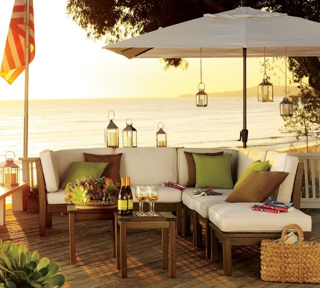 Nápady na dekoráciu pre malú záhradu s výhľadom na more