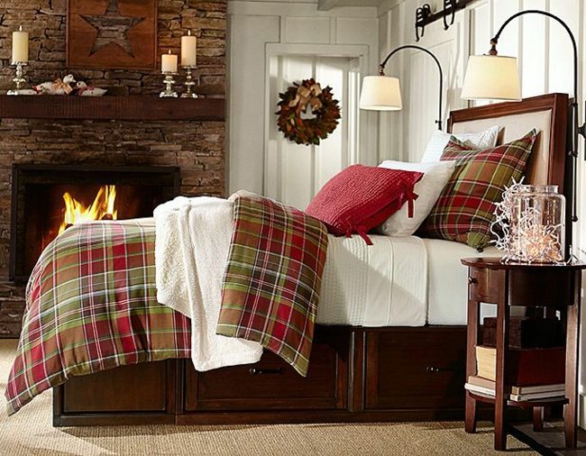 Vankúš z bavlnenej červenej farby