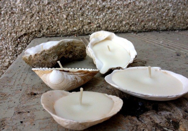 Škrupinové sviečky vyrábajú nápady na dekoráciu sami