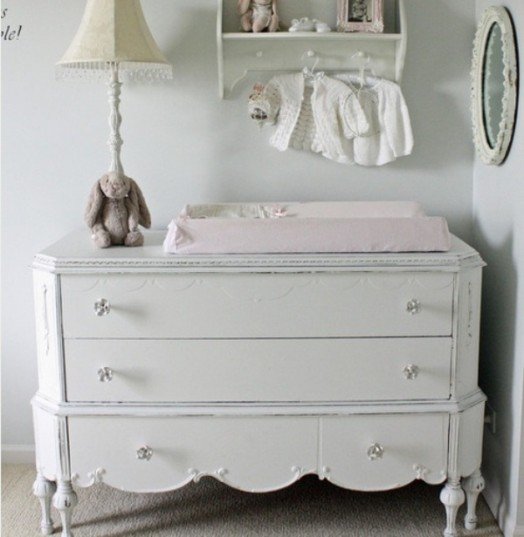 dekorácia detskej izby v retro vzhľade stojacej lampy