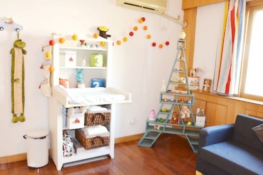 dekorácia poličky na eiffelovej veži detská izba, aby ste si urobili sami