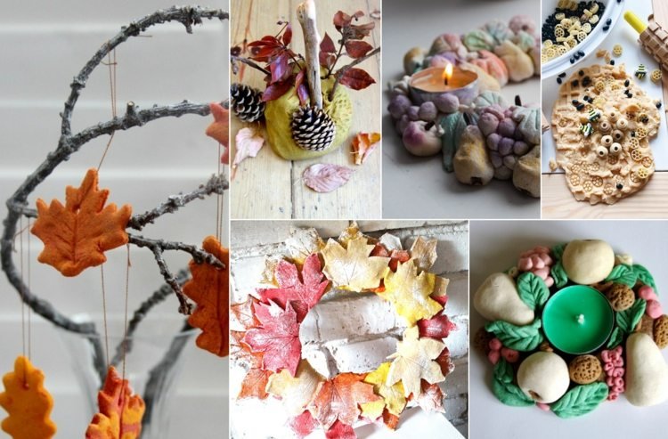 Remeslá so slaným cestom - jesenné pokyny pre deti i dospelých