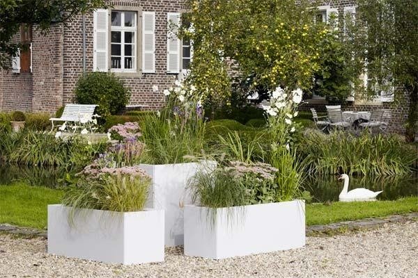 Dizajnové kvetináče pre vonkajšie použitie-rôzne výšky-flóra-THALLO