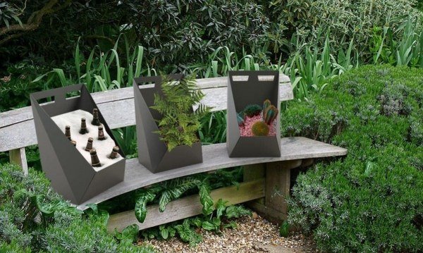 Sadzače vhodné pre vonkajší antracitový dekor pre PATIENCE