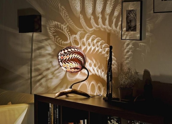 ozdobné svetlá nočný stolík magický kalabarte