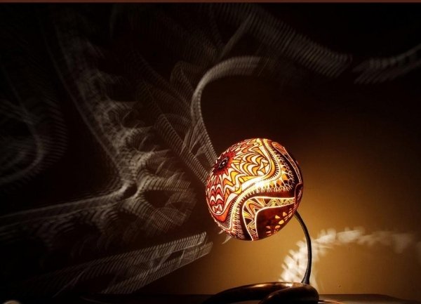 dekoratívne efekty osvetlenie stolová lampa calabarte