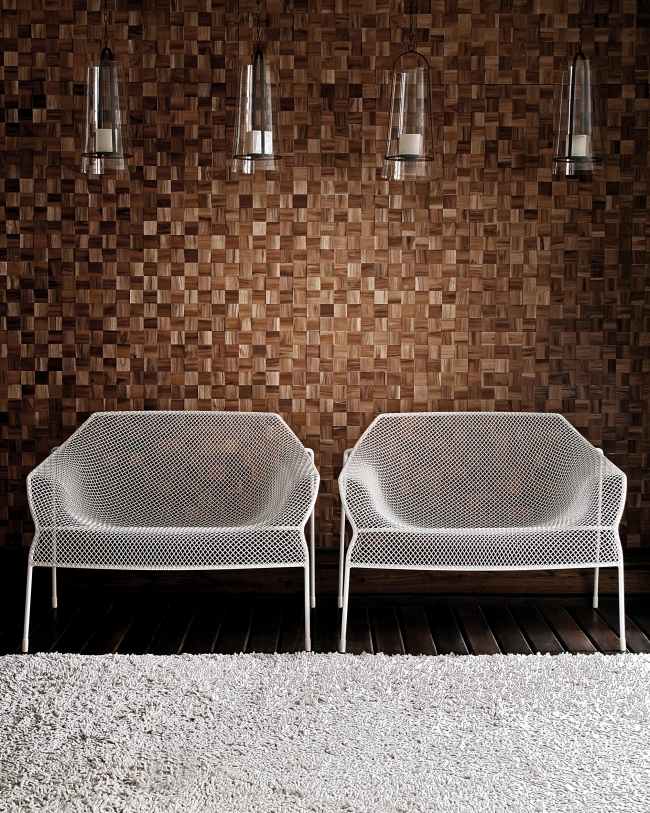 dekoratívna mozaiková duna štvorcová stena AMAZONIA NATURA drevo