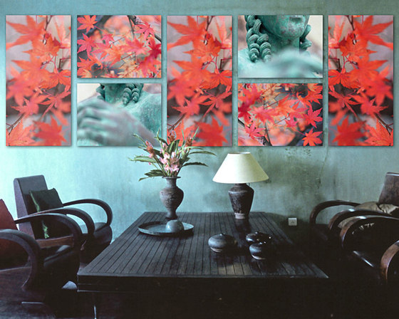 Nástenný dizajn moderná kompozícia obrazu Nástenný dizajn moderná kompozícia obrazu, modulárna dekorácia steny