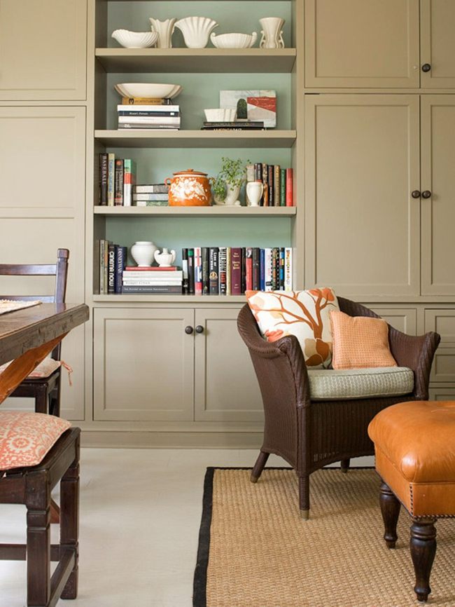 neutrálna farebná schéma dekorácia obývačky Prvky dekorácie obývačky oranžovo hnedá