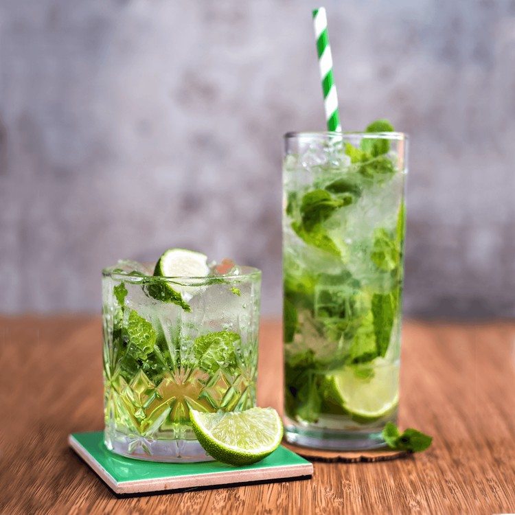 koktejlové poháre mojito zvoľte varianty