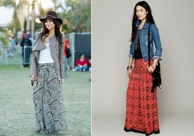 Sieťovinová sukňa Jipsey, široký pás po zem, široký pás Sieťovinová sukňa s paisley potlačou v páse až po podlahu