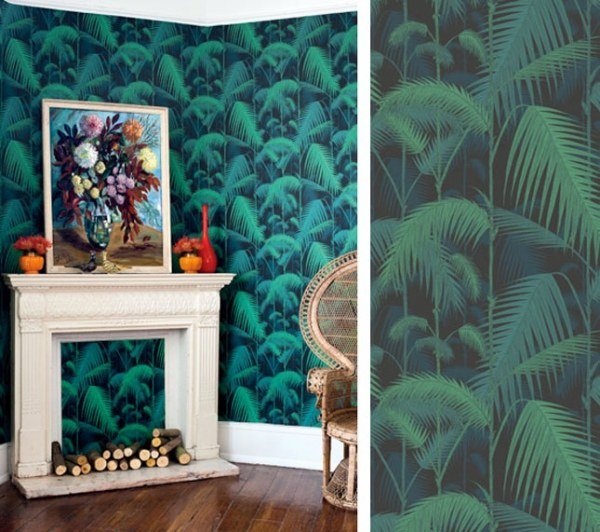 nevyužitý krb obývačka tapeta drevený blok