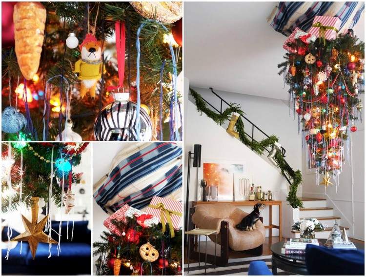 byt domáce zvieratá vianočný stromček hore nohami