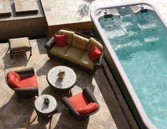 jacuzzi prehľad nápadov na jacuzzi na záhradnej terase