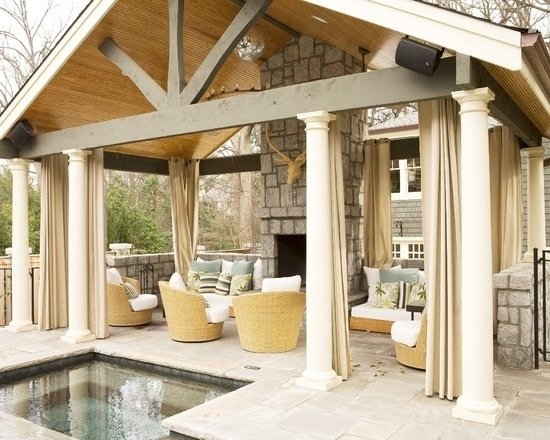 nápady na elegantný dekor pre záhradné terasy s vírivkou