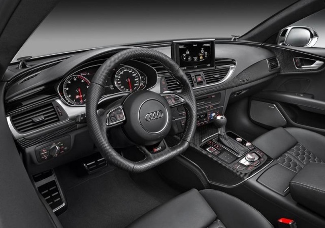 audi rs7 sportback interiér čierna deisgn audi rs7 2014 interier black deisgn