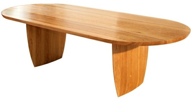 Drevený stôl oválny tvar konferenčná miestnosť jedáleň Tvar konferenčná miestnosť jedáleň moderný dizajn