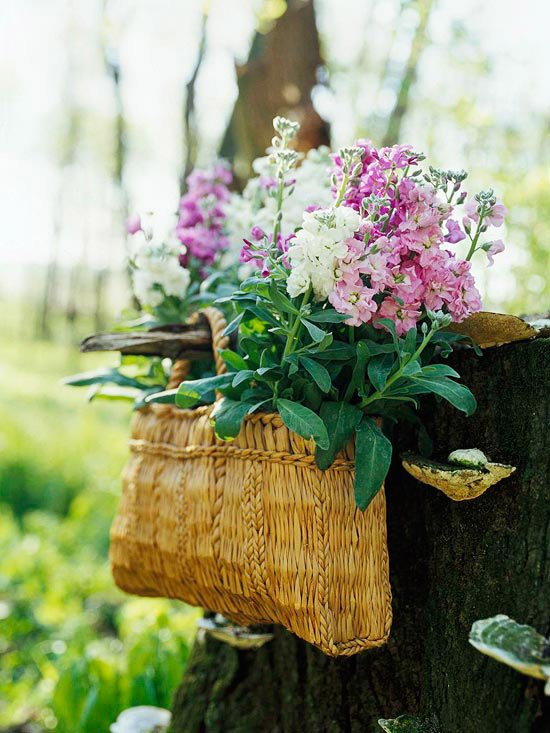 nápady záhradný dizajn záhradný kvetináč látkový kôš nápady záhradný dizajn záhrada v košíku z kvetináča