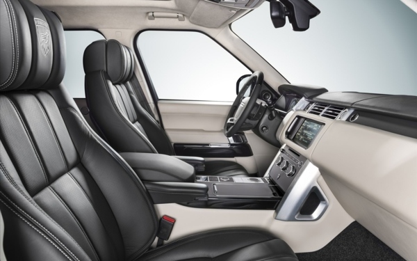 Range Rover 2014 Mystere Interior Design Coupe Mystere interiérový dizajn kupé, čierne kožené sedadlá