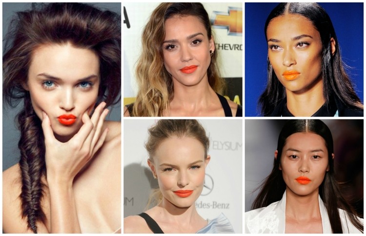 Oranžové pery sú trendom roku 2014 makeup-trend-pery-nápady-oranžová