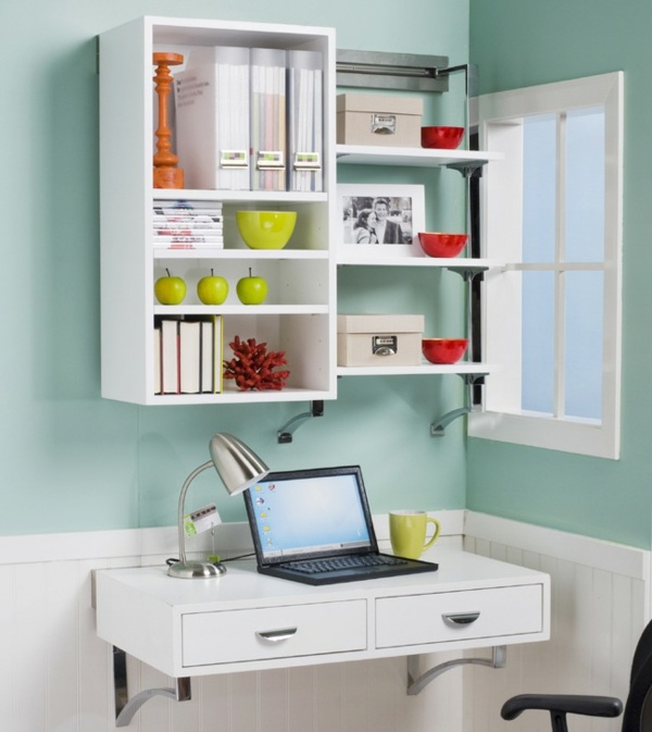 Pracovný stôl do škôlky-malé police-biele