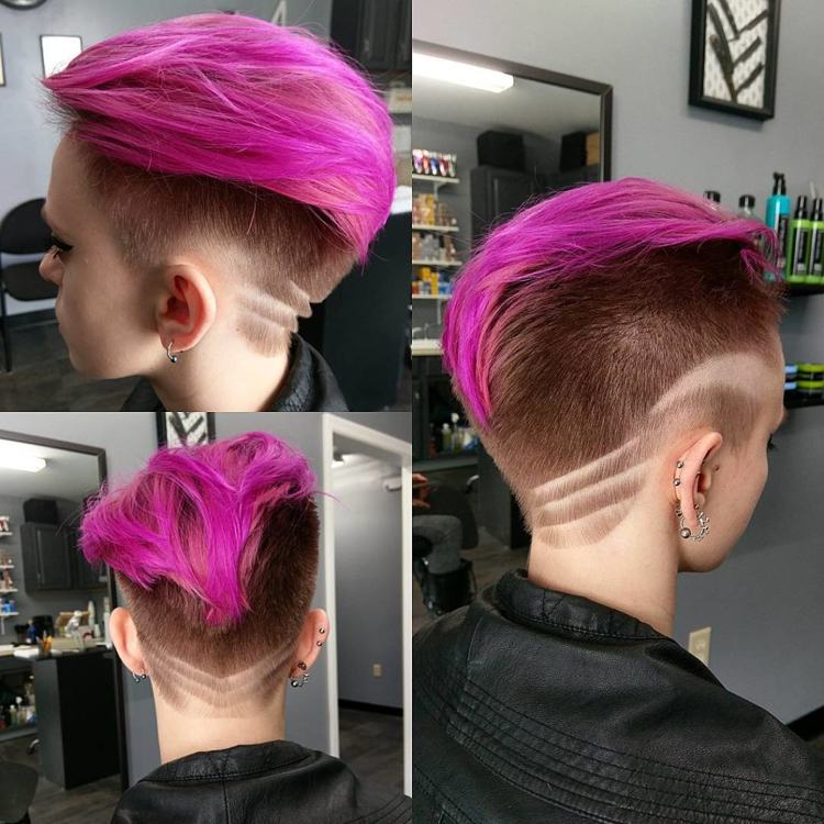 Iro pre ženy Bočný výstrih s ružovým vzorom
