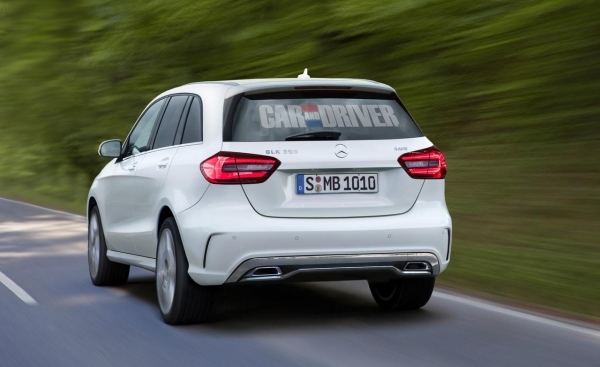 Mercedes Benz GLK 2016 biela zadná strana Mercedes- Benz- GLK- 2016- biela- pohľad- späť