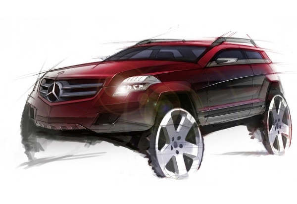 Futuristický Mercedes Benz GLK Mercedes-Benz-GLK-futuristický-červený