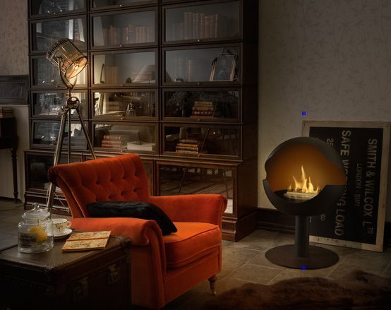 Moderný krb Globe Vauni voľne stojaci Globe-Vauni-moderné-ohnisko-voľne stojace