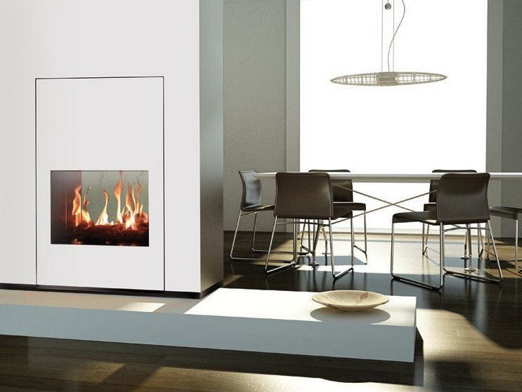 Komín na montáž na stenu s dvoma pohľadovými stranami Torino od Italokero moderný-krb-vstavaný-nástenný-obojstranný-TORINO-ITALKERO