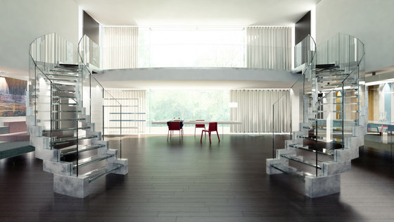 Myšlienka dizajnu domu z betónového schodiska Návrh domu z betónového schodiska