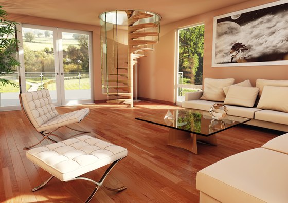 útulný dizajn obývačky z dreveného točitého schodiska útulné drevené točité schodisko do obývačky