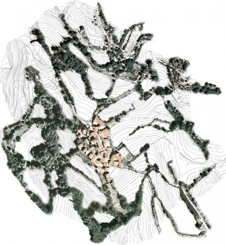 konverzia-statok-moderná-dedina-španielsko-okolie