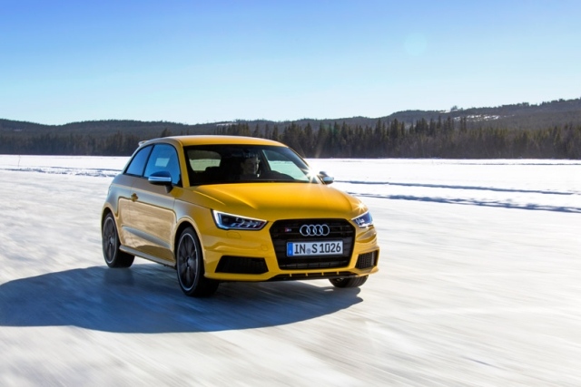 Audi S1 ​​predné snehové podmienky
